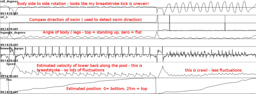 Example output from Swim Sensing System